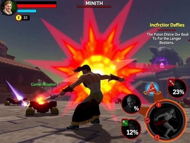 Inferno Drop Warrior Gameplay Screenshot